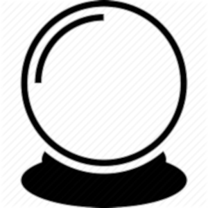 Icon representing the future prediction abilities of the data mining algorithms